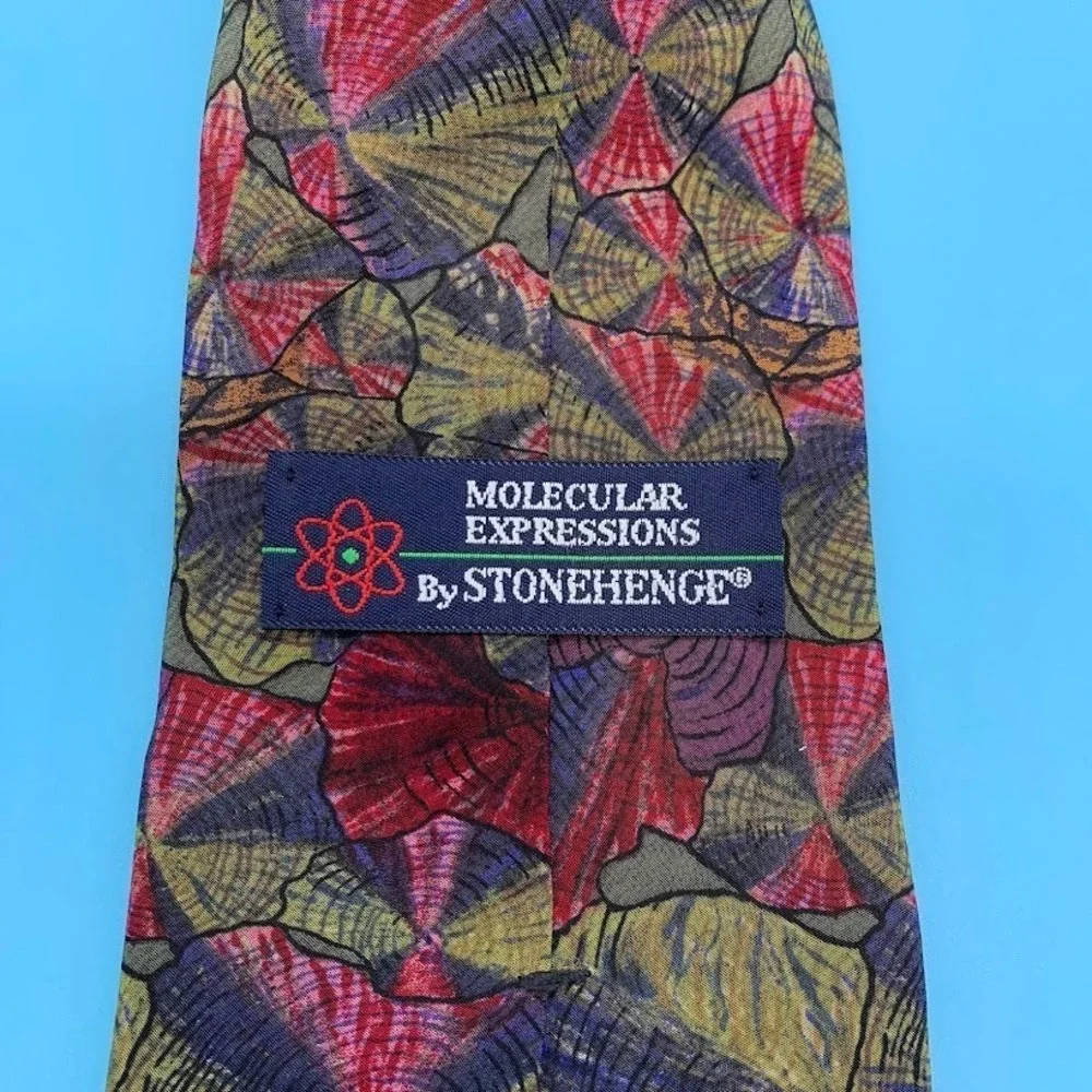 VTG Molecular Expressions Stonehenge Microscope Abstract Men's Classic Neck Tie